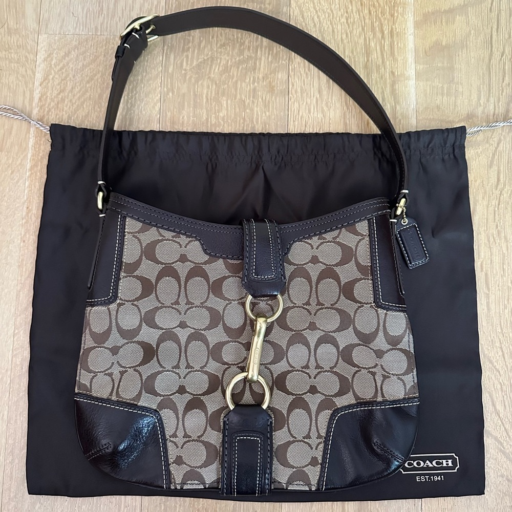 Vintage leather Coach bag, excellent condition